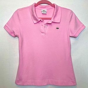 LACOSTE light pink polo 🐊💕